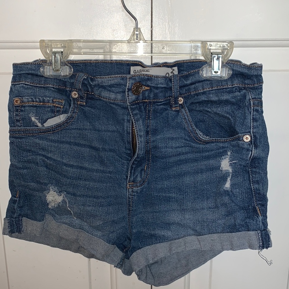 Denim shorts
